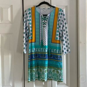 Cabana Life 3/4 sleeve 50 upf beach cover up/dress